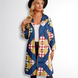 Boho Patchwork Coat Sz. Medium